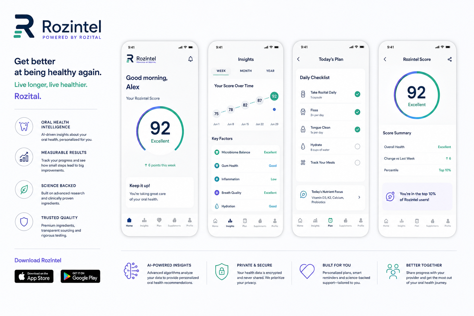 RozIntel consumer app preview